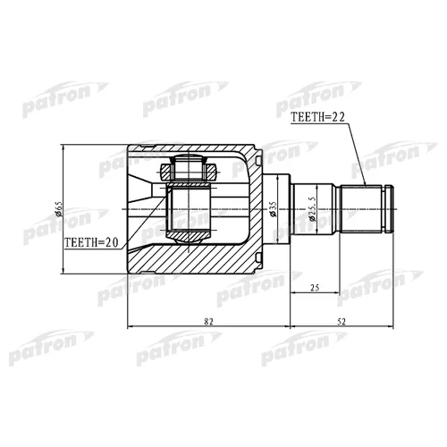   22X35X20 KIA PICANTO 04- PCV1356