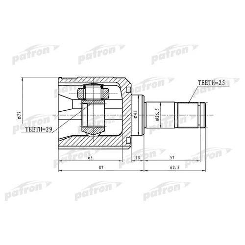   25X41X29 MITSUBISHI LANCER CY 07- PCV1392