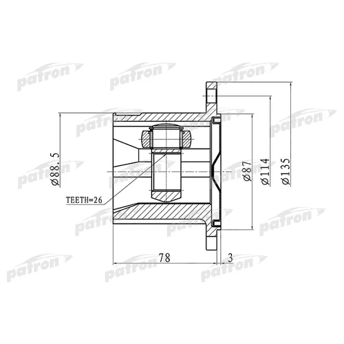    26X87 NISSAN X-TRAIL T30 00-06 PCV1423