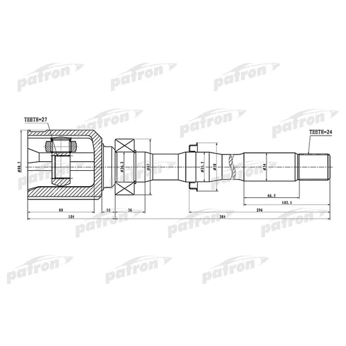    24X35.5X27 TOYOTA RAV4 ACA3#/GSA3# 05- PCV1459