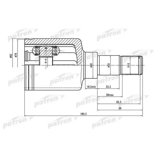    26X40X24 FORD TRANSIT CONNECT (TC7) 02- PCV1486