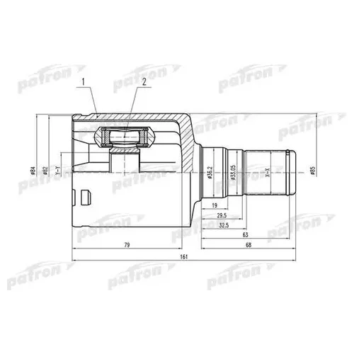    31X36.2X26 FORD MONDEO CA2 07- PCV1492