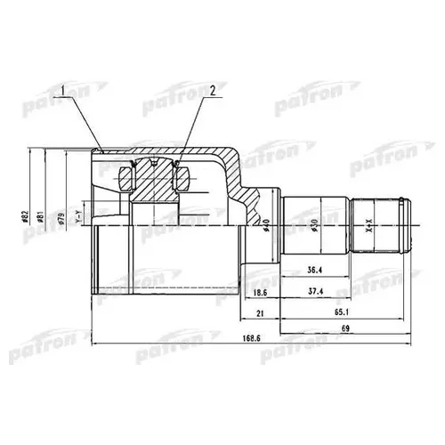    26X40X23 FORD FOCUS II CB4 08-11 PCV1493