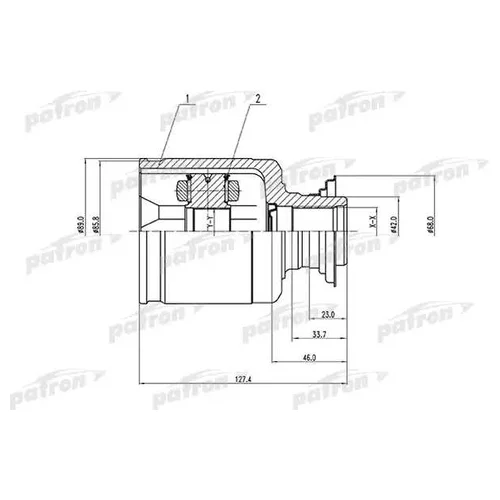    29X42X35 HONDA PILOT YF4 09- PCV1512