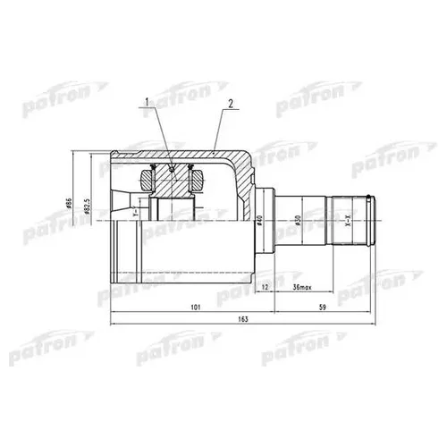    29X40X35 HONDA PILOT YF4 09- PCV1513