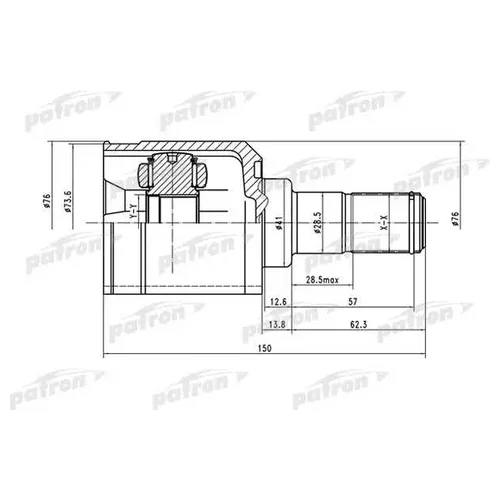    27X41X30 MITSUBISHI LANCER CS9A 00-09 PCV1515