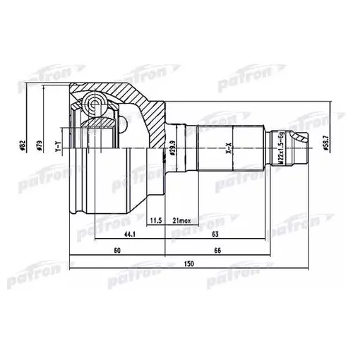   28X58.5X24 MAZDA 3 BK BL 03-, MAZDA 5 CR 05-10 PCV1529