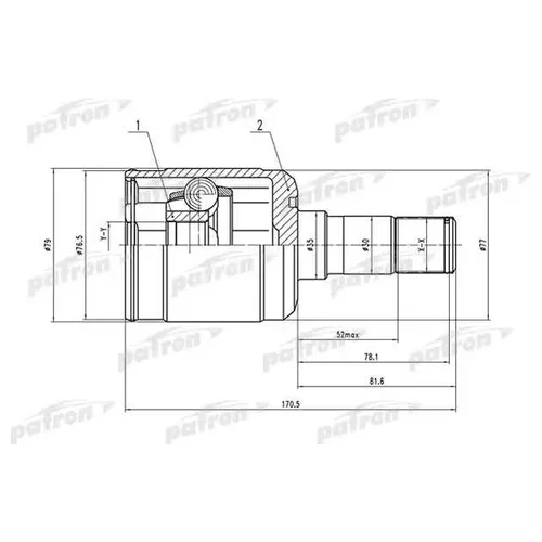    28X35X30 MAZDA 626 GF 97-02 PCV1531