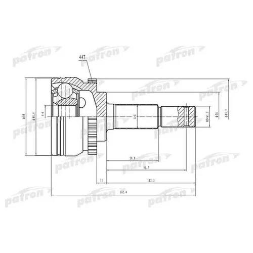     ABS 27X56X33 ABS:44T NISSAN ALTIMA L31 01-06 PCV1533