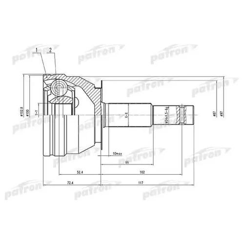   29X67X36 NISSAN ARMADA TA60/INFINITI QX56 (JA60) 03- PCV1536