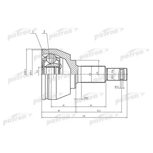   32X56X27 NISSAN MURANO Z51 07- PCV1537