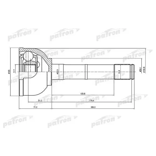   30X59X24 TOYOTA LAND CRUISER 100 HDJ101/UZJ100 98-07 PCV1560