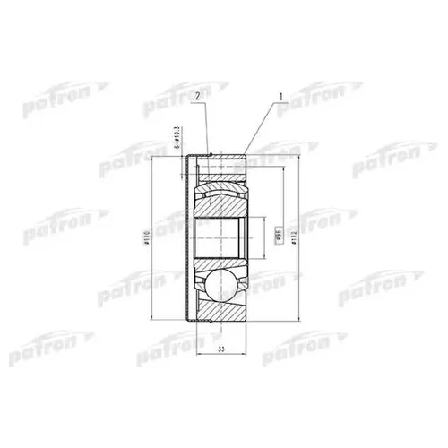   34X112 TOYOTA CAMRY MCV20/SXV20 96-01 PCV1566