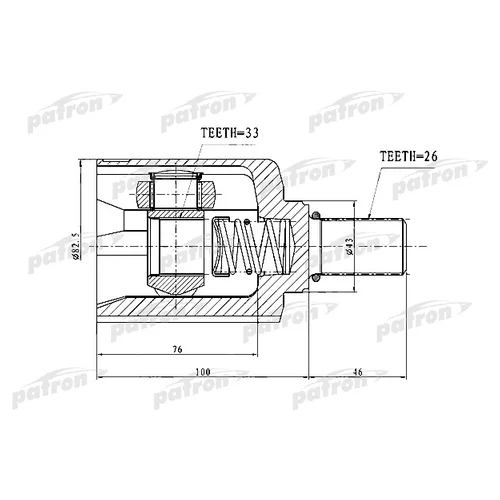    26X43X33 RENAULT DUSTER 11- PCV1727