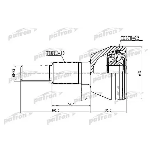    30X33.3X22 CHEVROLET CAPTIVA (C100) 07- PCV1748