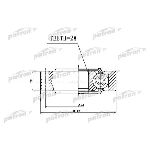    28X94 SSANG YONG REXTON II 06- PCV1755