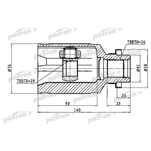   26X41X29 MITSUBISHI OUTLANDER CU 02-06 PCV1758