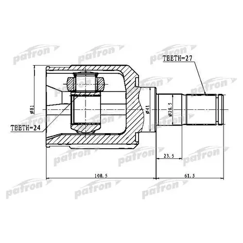    27X41X24 KIA SPORTAGE 04-10 PCV1775