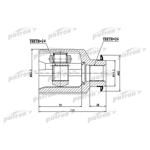  26X82,5X24 HYUNDAI TUCSON [TM]  15.01.2010 - KIA SPORTAGE [SL]  25.06.2010 - PCV1809