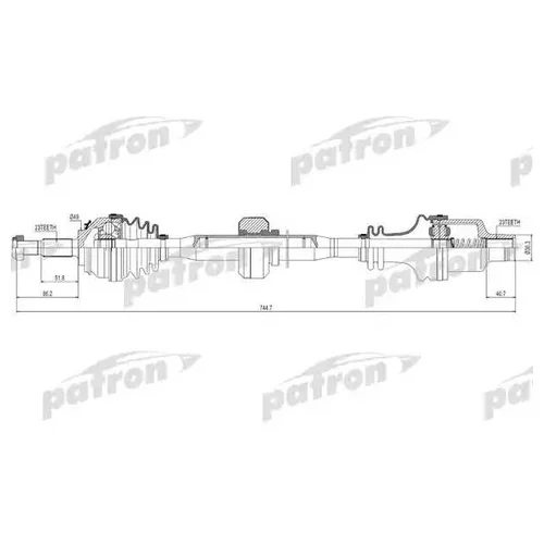    23X755X49X23 DACIA: LOGAN 04-, LOGAN MCV 07- PDS0220