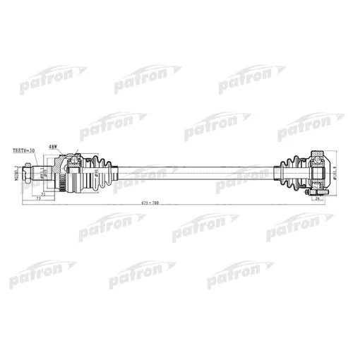    30X686X69 BMW: X3 04- PDS0236