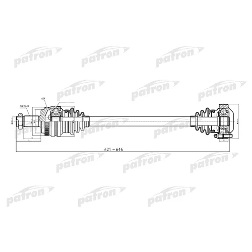    30X645X69 ABS: 48T BMW: X3 04- PDS0237