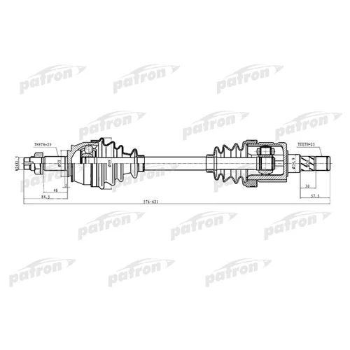    25X579X51X25 OPEL: CORSA D 1.3CDTI (66KW) 06- PDS0287