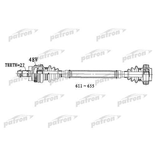    27X611X69.3 ABS: 48T BMW: 1 04- PDS0308