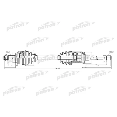    30X944X64,8X27 BMW: X3 04- PDS0380