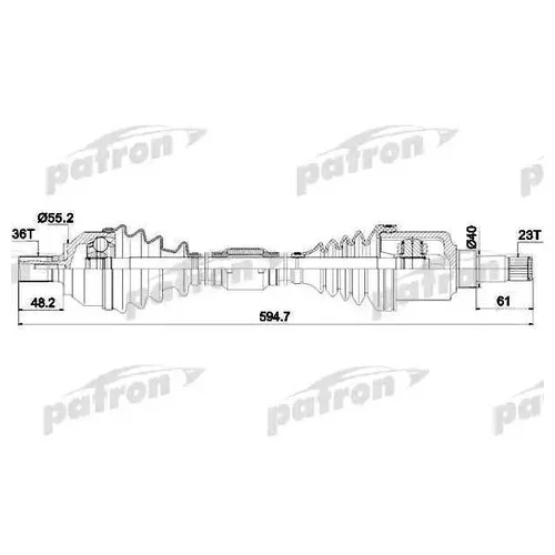    36X619X56X23 FORD: C-MAX 04-07, FOCUS LL 06- PDS0382