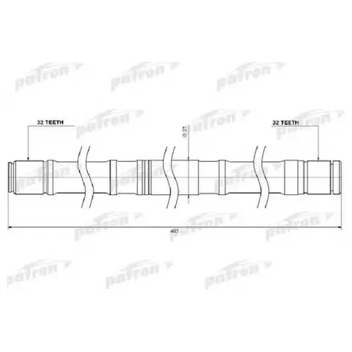   ()  NISSAN PRIMERA P11,WP11 1.8 08.99-07.02 [Z:32, L:405 MM, D:27 MM] PDS0447