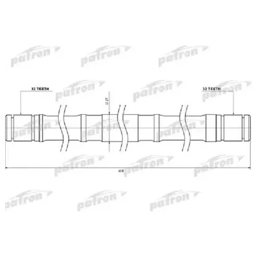   ()  NISSAN PRIMERA P11,WP11 2.0 09.96-07.02 [Z:32, L:438 MM, D:27 MM] PDS0449