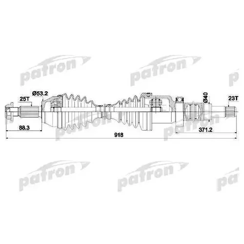    FORD FIESTA V 01-08 FUSION 1,4 1,6 02- PDS0451 Patron