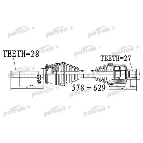     28X578X53X27 SSANG YONG REXTON 2001 - PDS0533