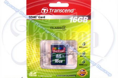   SDHC Card 16 Transcend Class  4  Transcend