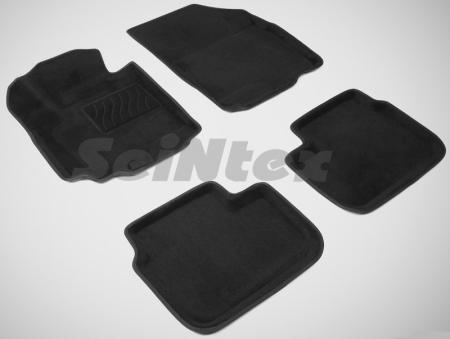 Коврики салона текстильные 3D FIAT Sedici (2009-) цвет-Черный