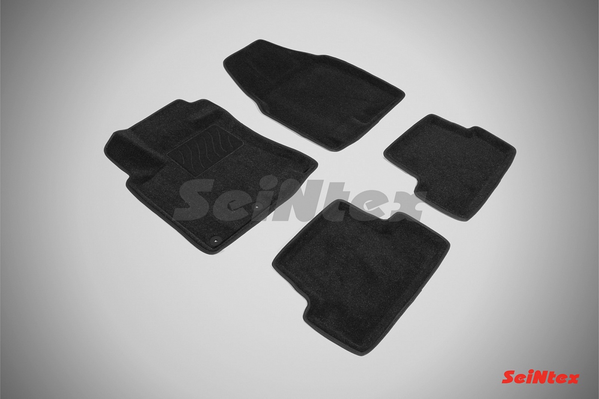 Коврики салона текстильные 3D NISSAN QASHQAI (2007-2013) цвет-Черный