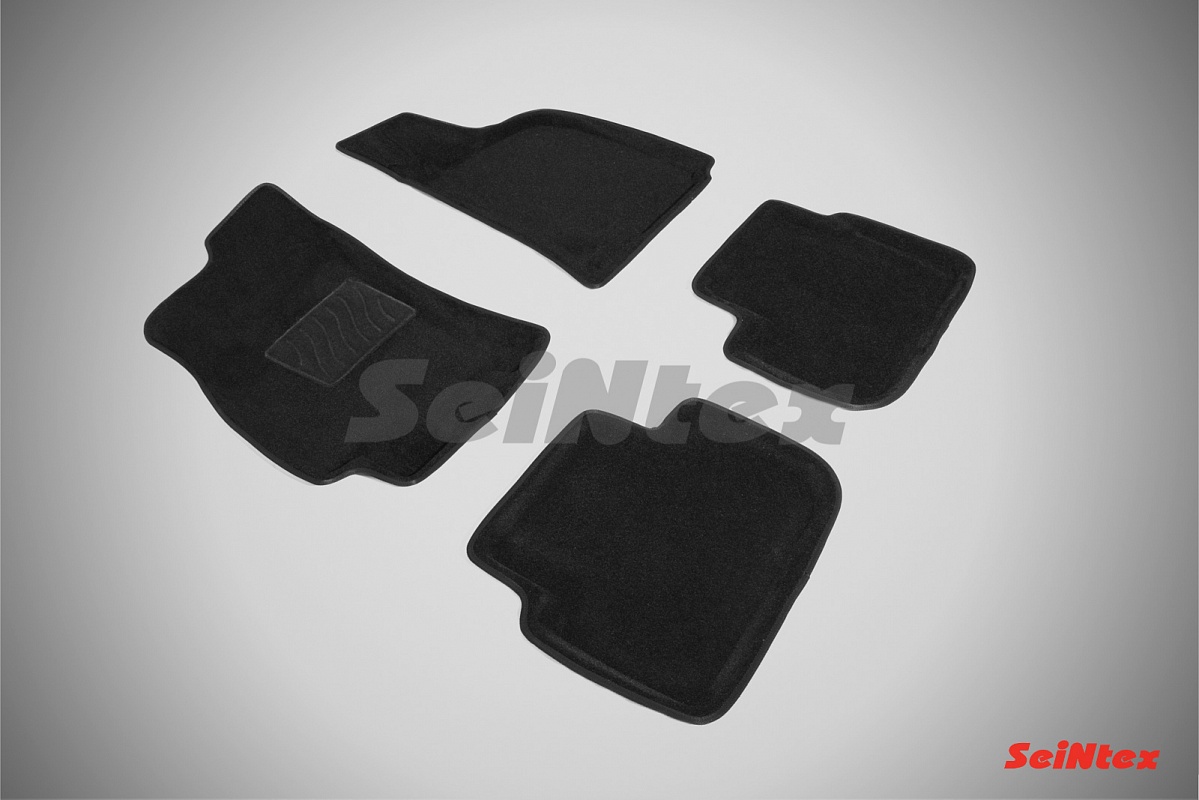 Коврики салона текстильные 3D CHEVROLET LANOS (2005-) цвет-Черный
