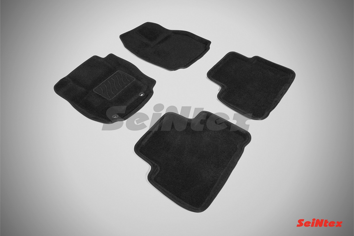 Коврики салона текстильные 3D FORD S-MAX (2006-) цвет-Черный