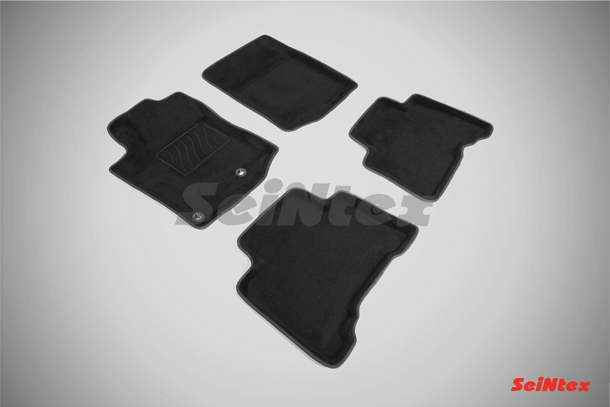Коврики салона текстильные 3D TOYOTA LAND CRUISER PRADO150 (2009-) цвет-Серый