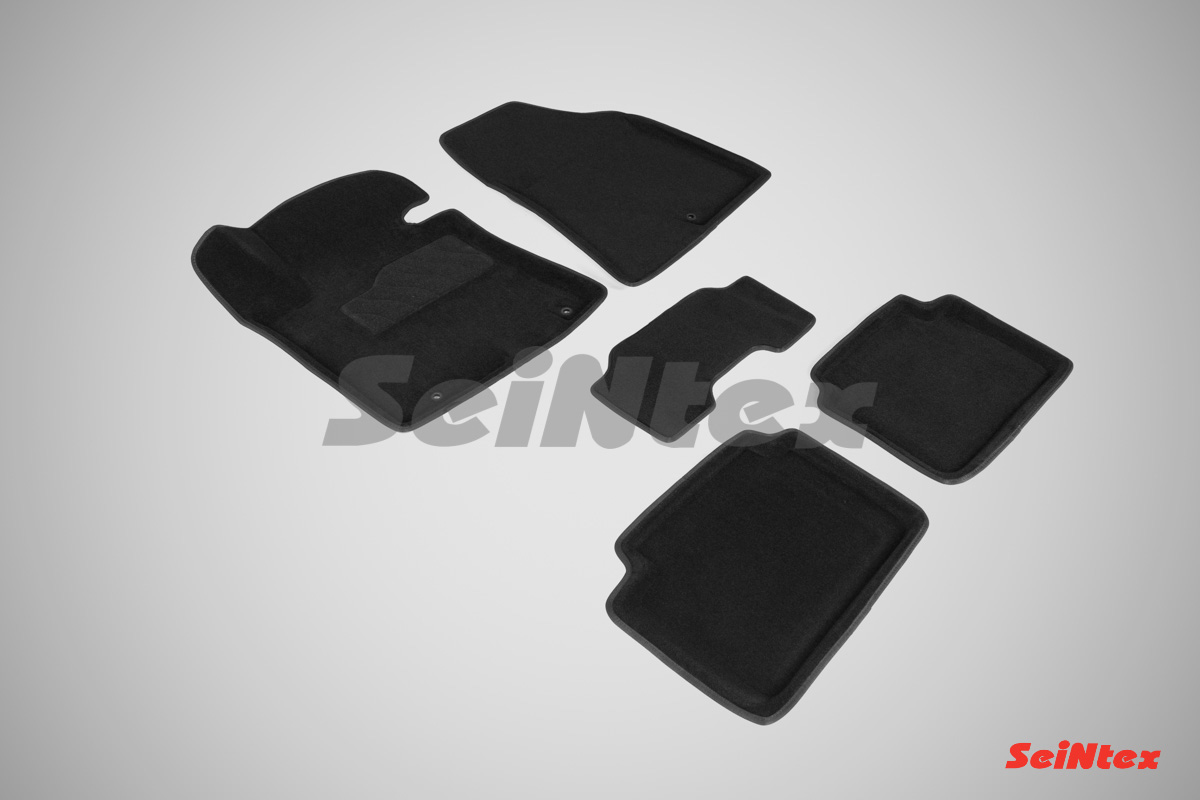 Комплект ковриков 3D HY i30 new черные