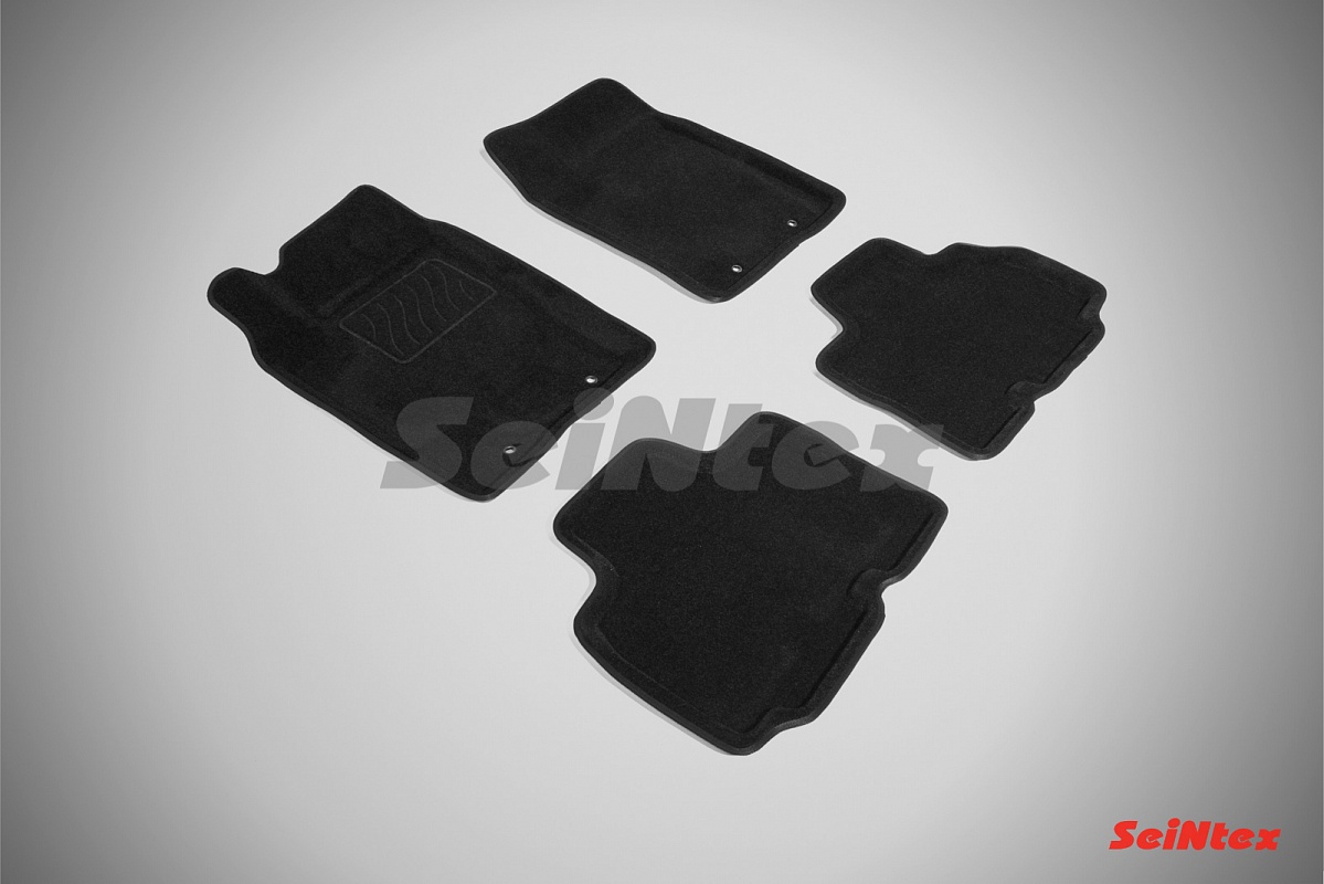 Ворсовые 3D коврики для SSANG YONG KYRON, цвет бежевый, год выпуска 2011-