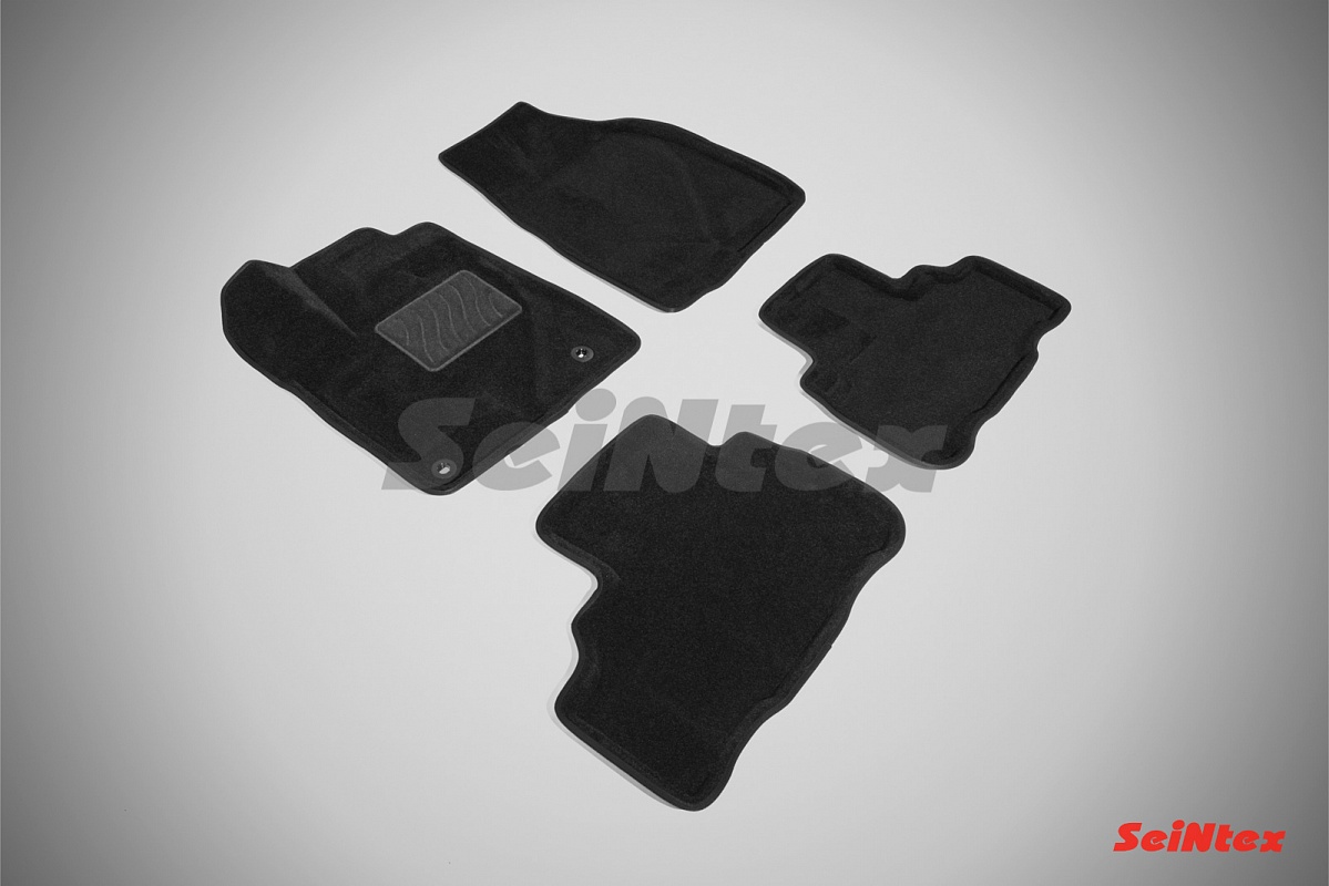Ворсовые 3D коврики для TOYOTA HIGHLANDER III, цвет бежевый, год выпуска 2014-