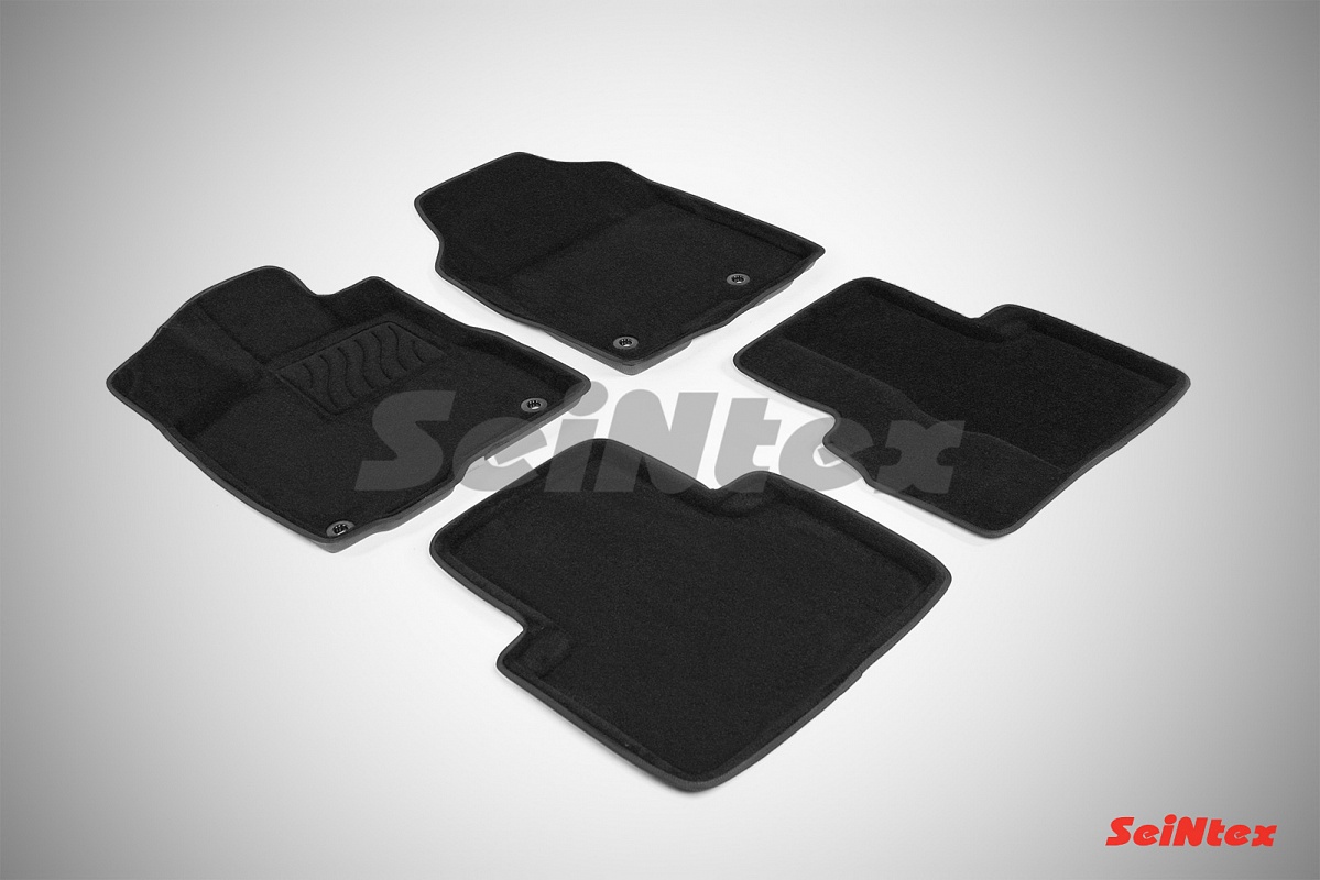 Ворсовые 3D коврики для Acura RDX, цвет серый, год выпуска 2014-
