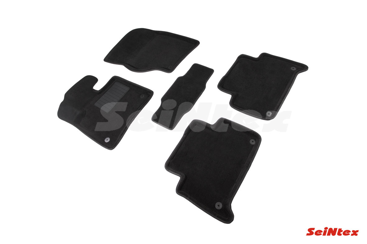 Комплект ковриков 3D AUDI Q7  черные (компл)