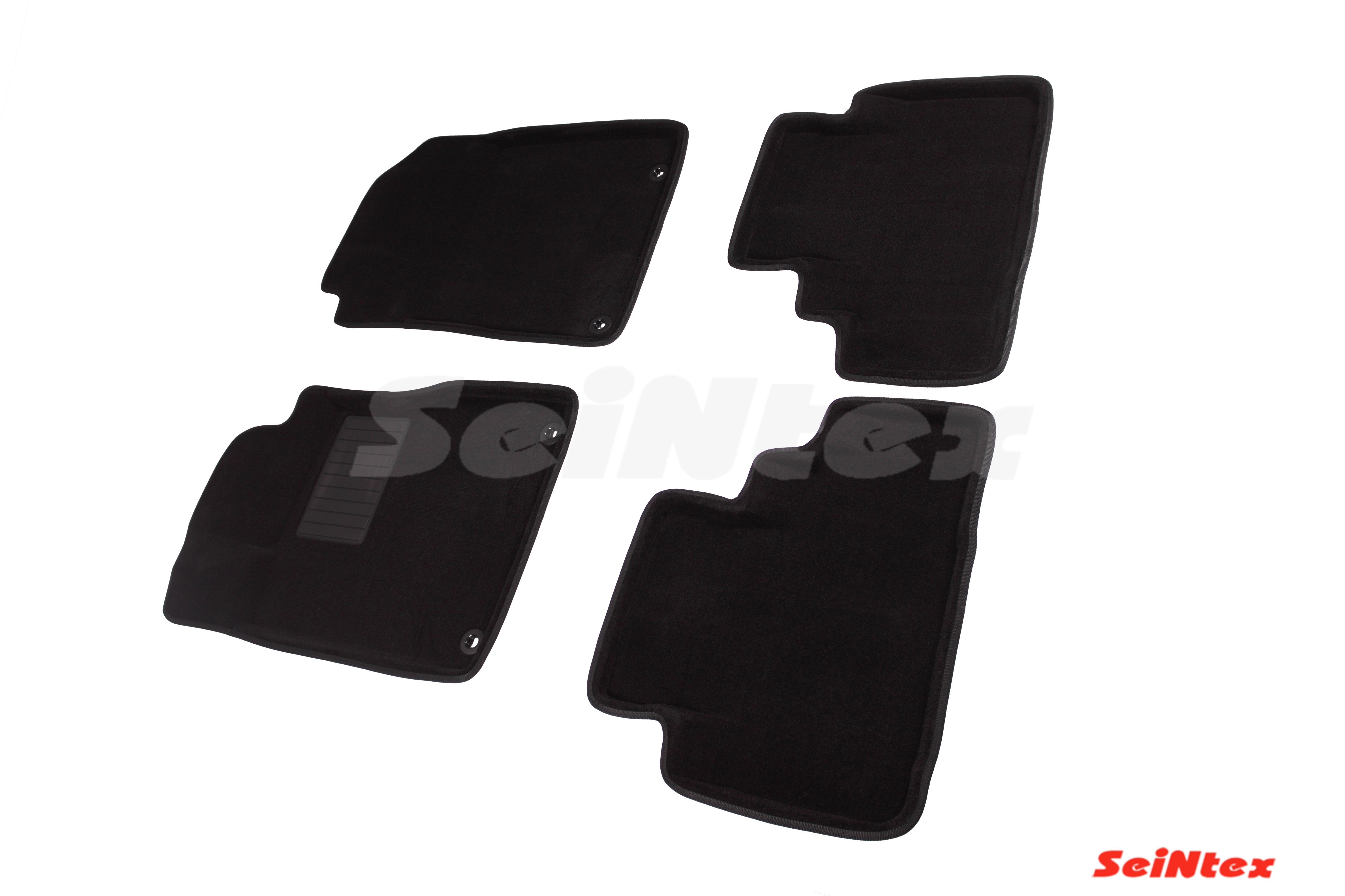 Ворсовые 3D коврики для HONDA CR-V IV, цвет черный, год выпуска 2012-