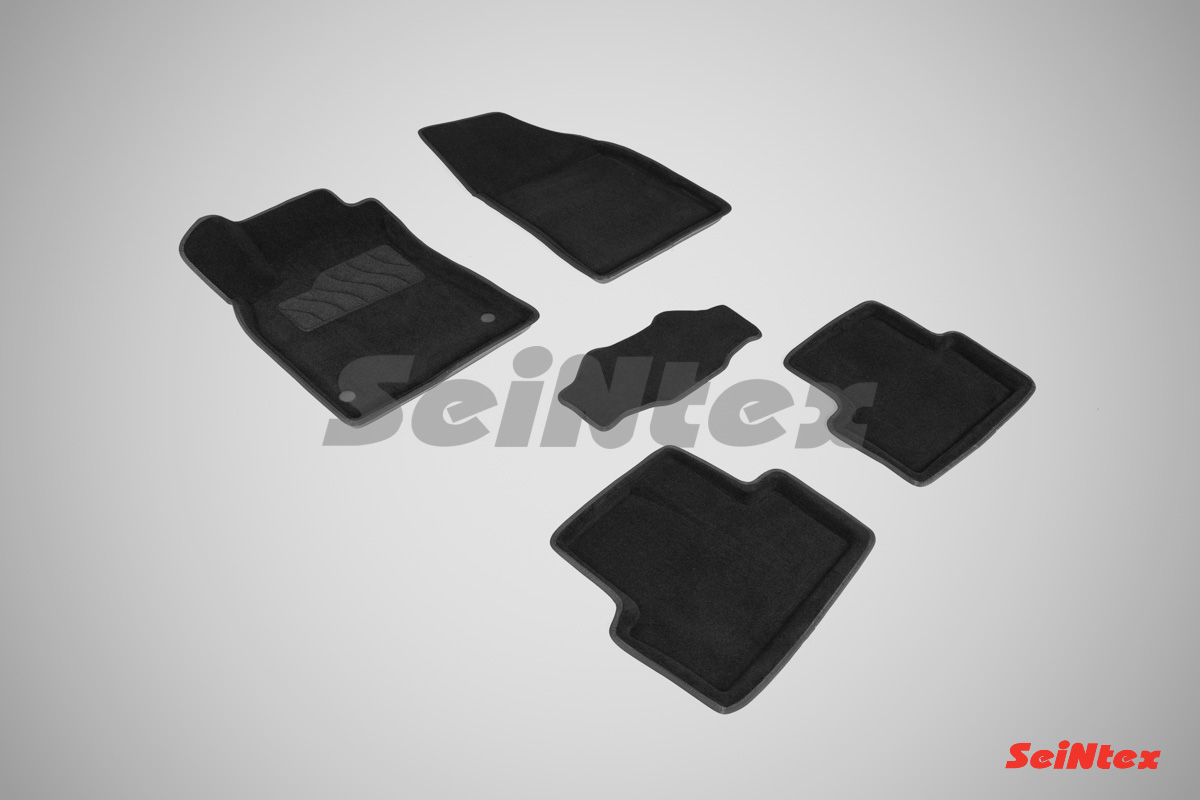 Комплект ковриков 3D RENAULT FLUENCE/MEGANE черные (компл)