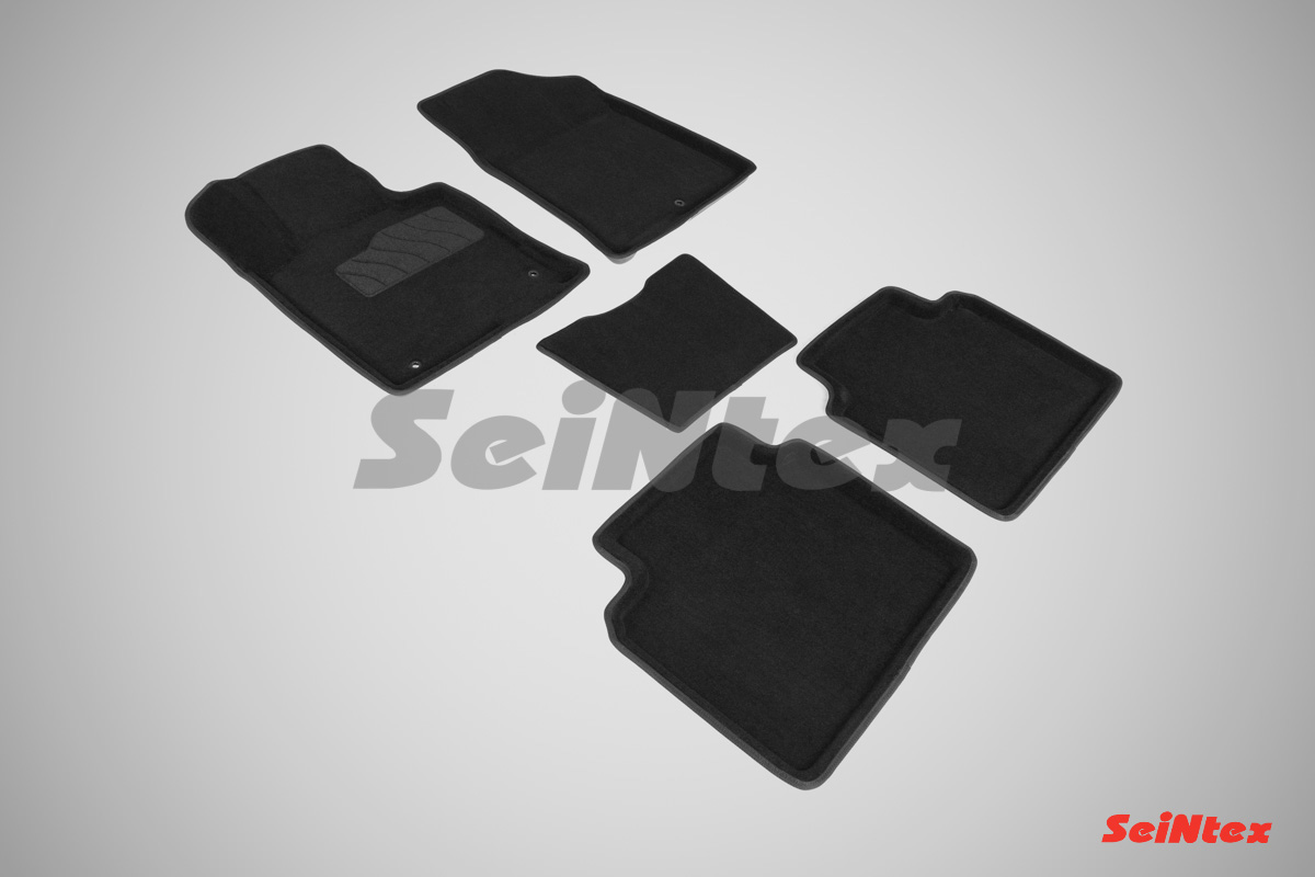 Коврики салона ворс 3D, цвет черный для HYUNDAI Sonata VII (LF) с 2014- г.в.
