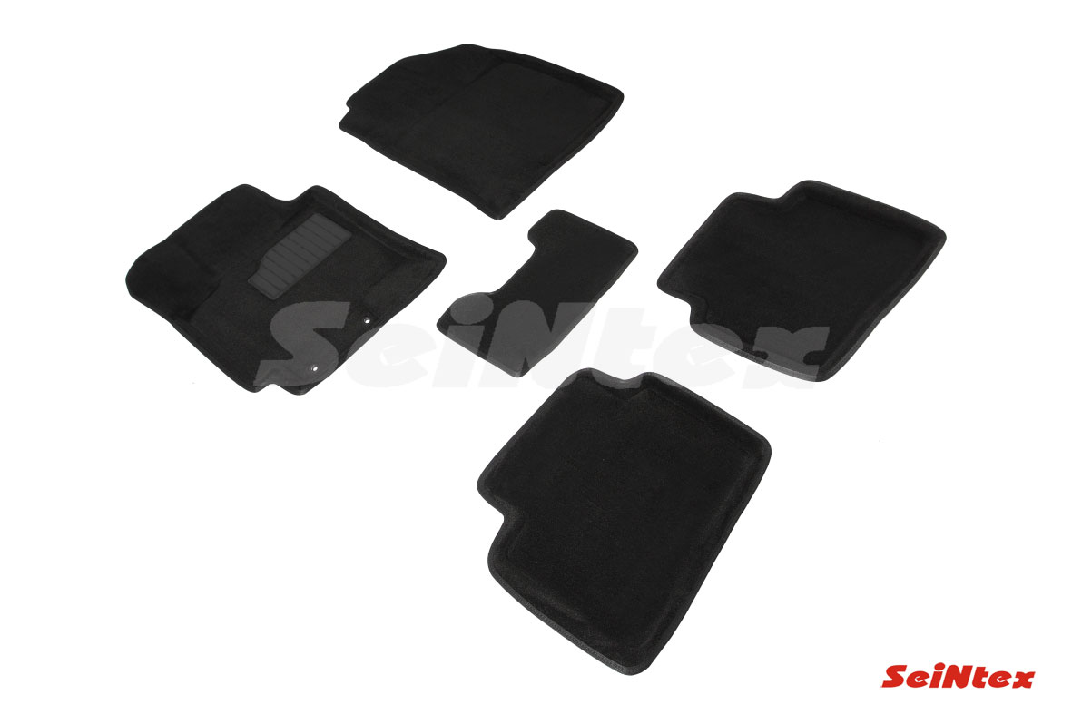 Комплект ковриков 3D HYUNDAI SOLARIS II черные (компл)