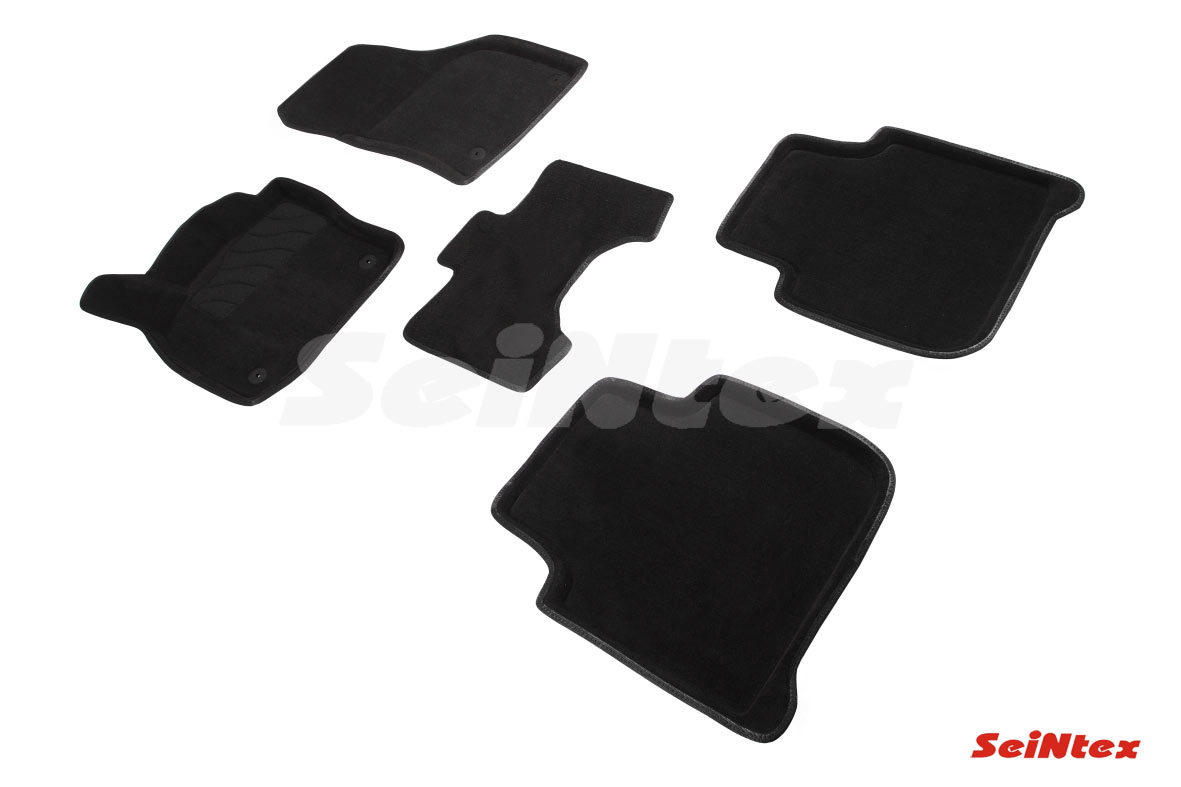 Комплект ковриков 3D SKODA KODIAQ черные (компл)